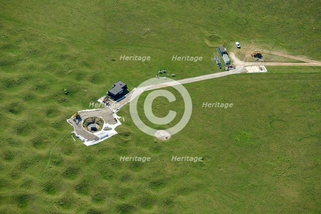Grimes Graves, a Neolithic flint mining complex, Thetford Forest, Norfolk, 2023. Creator: Damian Grady.