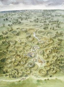 Grimes Graves, c2000 BC, (c1990-2010). Artist: Judith Dobie