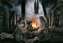 Grimspound, Bronze Age, (c1990-2010) Artist: Ivan Lapper