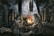 Grimspound, Bronze Age, (c1990-2010) Artist: Ivan Lapper