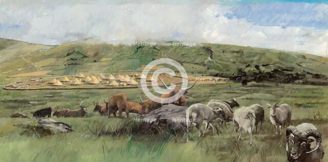 Grimspound, Bronze Age, (c1990-2010). Artist: Ivan Lapper.