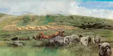 Grimspound, Bronze Age, (c1990-2010). Artist: Ivan Lapper