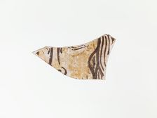 Grisaille Fragment with Face, Crusader, 1220-72. Creator: Unknown