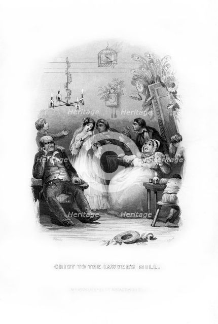'Grist to the Lawyer's Mill', 1872.Artist: C Burt