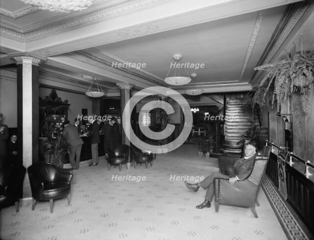 Griswold Hotel [lobby, Detroit, Mich.], between 1910 and 1920. Creator: William H. Jackson.