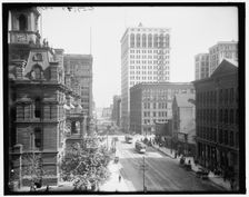 Griswold St., south from Michigan Ave., Detroit, Mich., between 1900 and 1920. Creator: Unknown