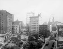 Griswold Street from Capitol Park, Detroit, Mich., c.between 1910 and 1920. Creator: Unknown