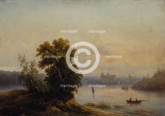 Gripsholm Castle, 1851-1853. Creator: Lars Theodor Billing.