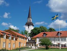 Gripsholm Vardshus and Hotel, Sweden's oldest inn, Mariefred, Sodermanland, Sweden. Creator: Peter Thompson