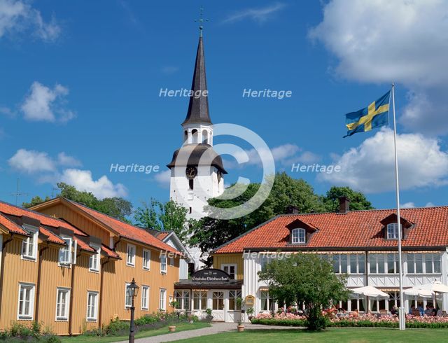 Gripsholm Vardshus and Hotel, Sweden's oldest inn, Mariefred, Sodermanland, Sweden.  Creator: Peter Thompson.