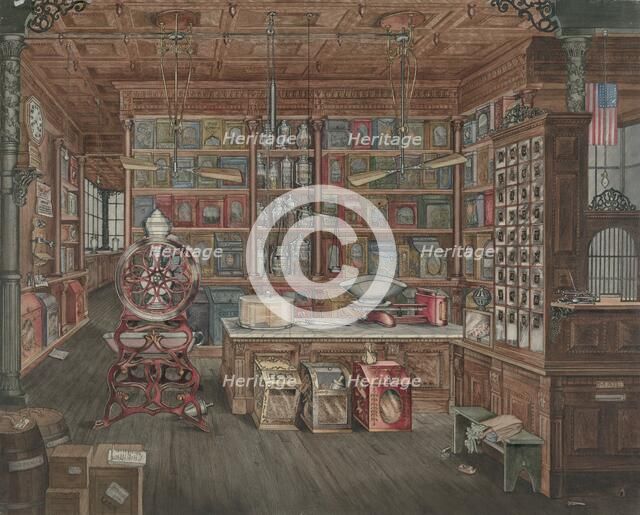 Grocery Store, 1935/1942. Creator: Perkins Harnly.