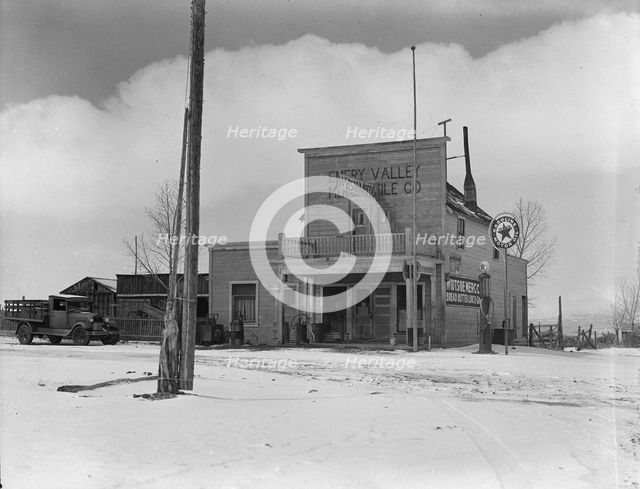 Grocery store, Widtsoe, Utah, 1936. Creator: Dorothea Lange.