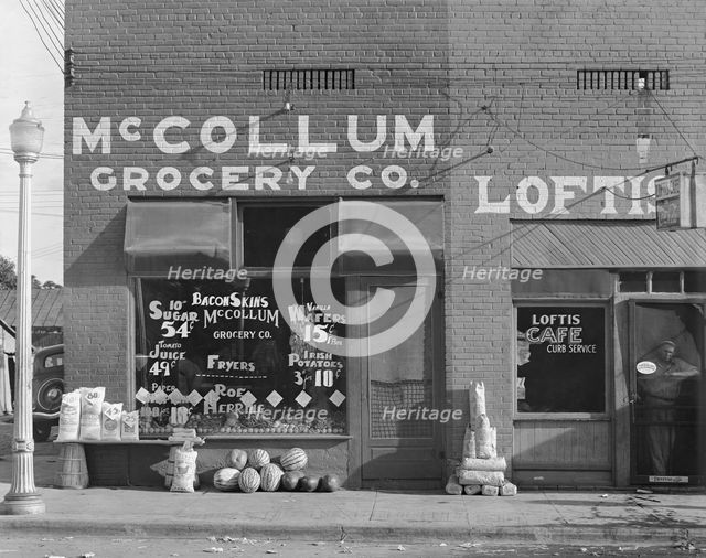 Grocery store, Greensboro, Alabama, 1936. Creator: Walker Evans.