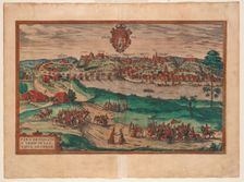 Grodno (From: Civitates orbis terrarium), 1577. Artist: Braun, Georg (1541-1622)