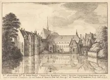 Groenendael Abbey, 1647. Creator: Wenceslaus Hollar