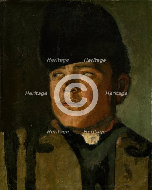 Groom in a Fur Cap, 1875 - 1878. Creator: Ladislav Mednyanszky.