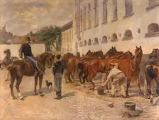 Grooming, 1887. Creator: Leon Abry