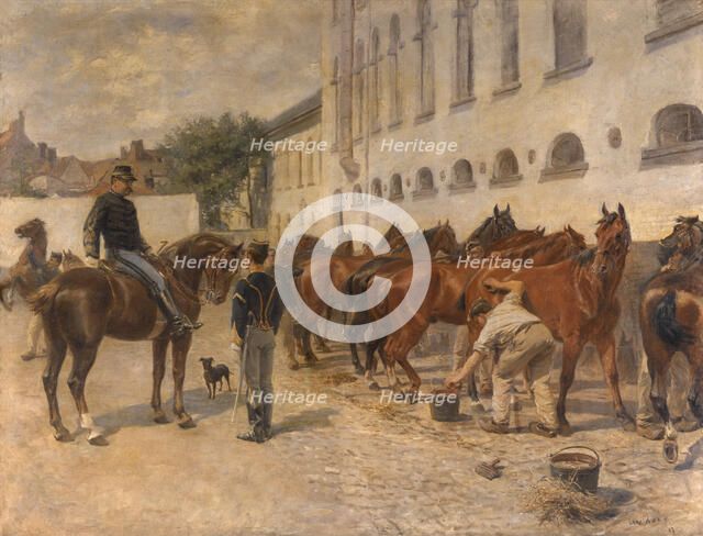 Grooming, 1887. Creator: Leon Abry.