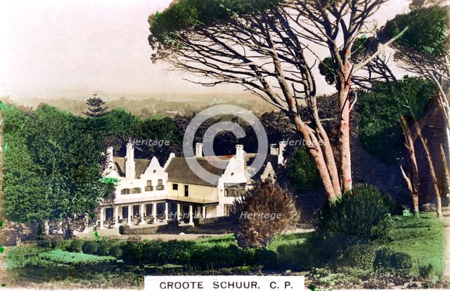 Groote Schuur House, Cape Town, South Africa, c1920s.Artist: Cavenders Ltd