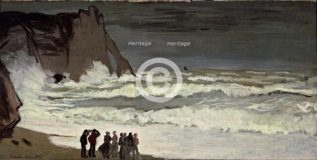 Grosse mer à Etretat. Artist: Monet, Claude (1840-1926)