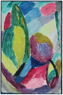 Große Variation: Grüner Schimmer (Large Variation: Green Shine), 1916. Creator: Javlensky; Alexei; von (1864-1941)