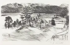 Grosse Walchenseelandschaft (Large Walchensee Landscape), 1923. Creator: Lovis Corinth