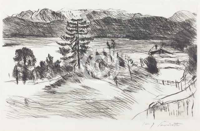 Grosse Walchenseelandschaft (Large Walchensee Landscape), 1923. Creator: Lovis Corinth.