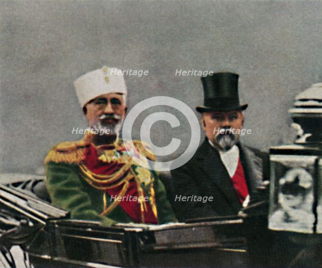'Großfürst Nikolai Nikolajewitsch (1856-1929) u. Poincaré (geb. 1860)', 1934. Creator: Unknown.