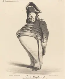 Gros Cupide, va!, 1834. Creator: Honore Daumier