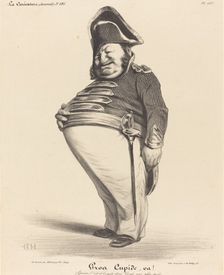 Gros Cupide, va!, 1834. Creator: Honore Daumier