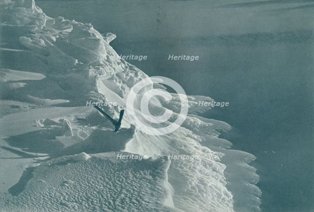 'Growing Ice-Foot, Cape Evans', c1911, (1913). Artist: Frank Debenham.
