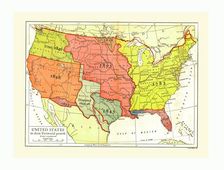 Growth map of United States, c1910s. Creator: Emery Walker Ltd