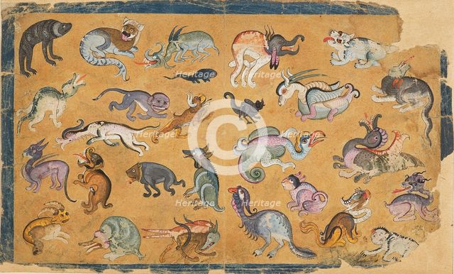 Grotesque animals, 18th-19th century. Artist: Unknown.
