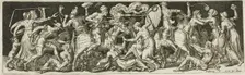 Grotesque Battle, from Combats and Triumphs, 1561/72. Creator: Etienne Delaune