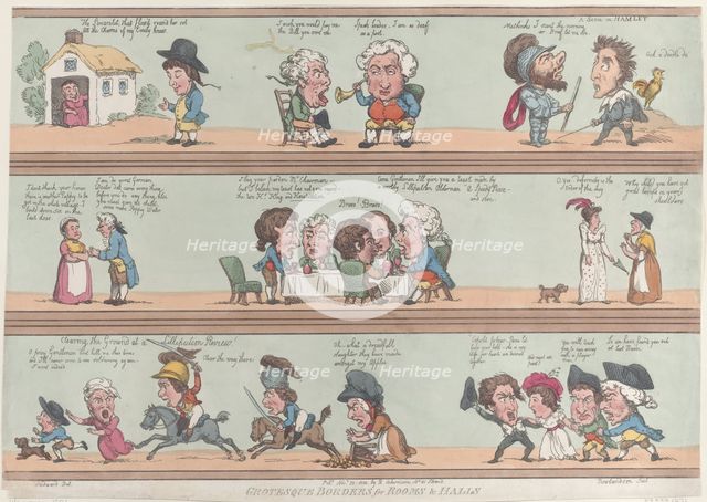Grotesque Borders for Rooms & Halls, [November 20, 1800], reprint., [November 20, 1800], reprint. Creator: Thomas Rowlandson.