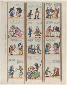 Grotesque Borders for Rooms & Halls, Plate 15, 1799., 1799. Creator: Thomas Rowlandson