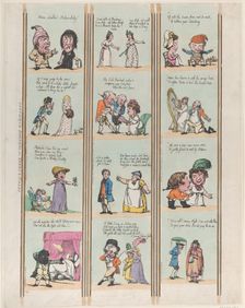 Grotesque Borders for Rooms & Halls, Plate 16, August 1, 1799., August 1, 1799. Creator: Thomas Rowlandson