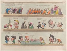 Grotesque Borders for Rooms & Halls, Plate 13, 1799., 1799. Creator: Thomas Rowlandson