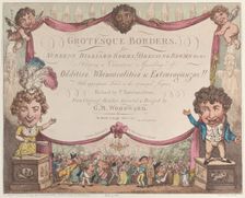 Grotesque Borders for Screens, Billiard Rooms, Dressing Rooms, &c &c, 1799-1800., 1799-1800. Creator: Thomas Rowlandson