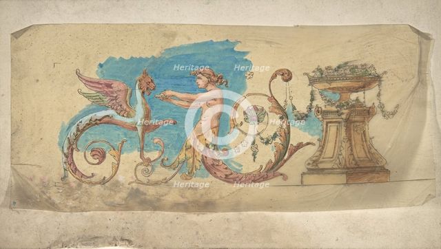 Grotesque Frieze, 19th century. Creator: Anon.