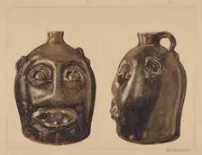 Grotesque Jug, c. 1936. Creator: Yolande Delasser