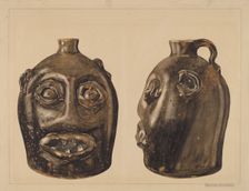 Grotesque Jug, c. 1936. Creator: Yolande Delasser