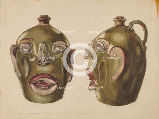 Grotesque Jug, c. 1936. Creator: Frank Fumagalli.