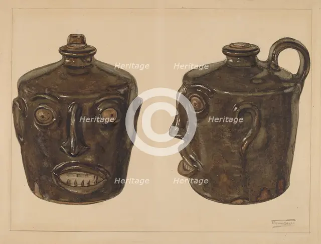 Grotesque Jug, c. 1936. Creator: Frank Fumagalli.