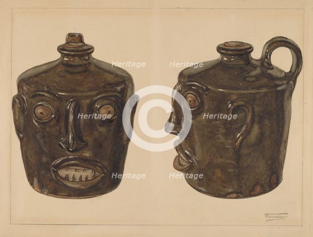 Grotesque Jug, c. 1936. Creator: Frank Fumagalli.