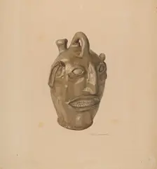 Grotesque Jug, c. 1938. Creator: George Loughridge