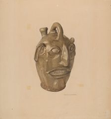 Grotesque Jug, c. 1938. Creator: George Loughridge