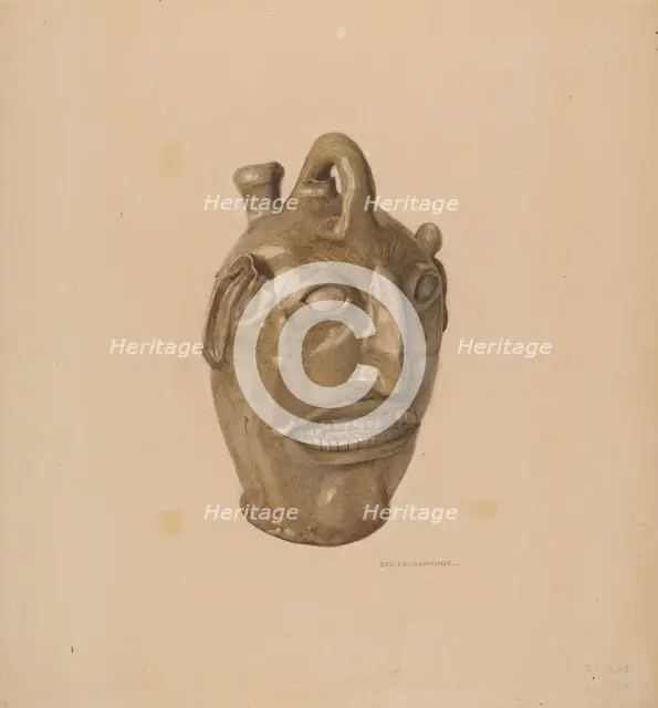 Grotesque Jug, c. 1938. Creator: George Loughridge.