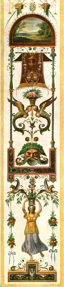 Grotesque paintings from the Vatican loggias, Rome, Italy, (1928). Creator: Unknown