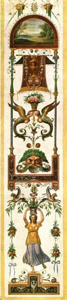 Grotesque paintings from the Vatican loggias, Rome, Italy, (1928). Creator: Unknown